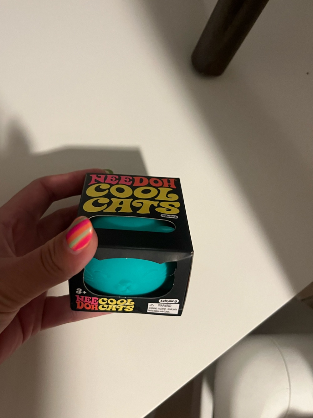 Needoh Cool Cats Teal Toy in Retro Box